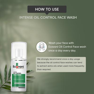 ECOVANI Oil Control Face Wash - Deep Cleaning 125 gm - Face Washes