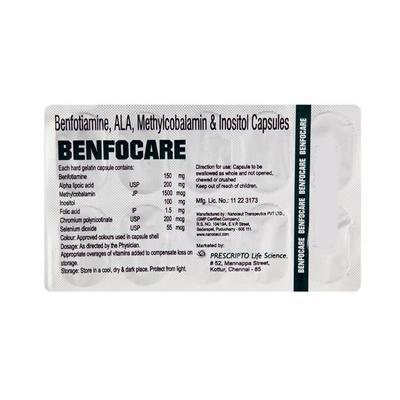 Benfocare Capsule 10'S - Neuropathic Pain-VBC