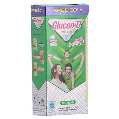 Glucon-D Instant Energy Powder - Regular (Refill) (75 gm + Free 50 gm) 125 g - Energy Drinks