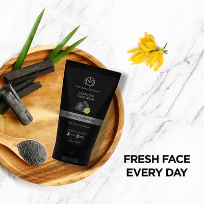 The Man Company Deep Cleansing Charcoal & Ylang - Ylang Face Wash 75ml - Face Washes