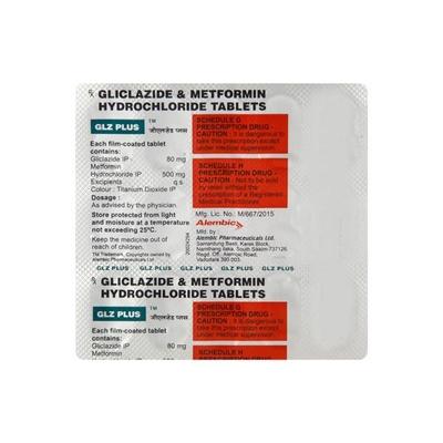 GLZ Plus Tablet 15'S - Diabetes-Ant