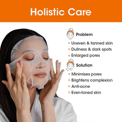 T.A.C - The Ayurveda Co. Vitamin C Serum Sheet Mask with Liquorice Toning and Brightening 22ml - Sheet Masks