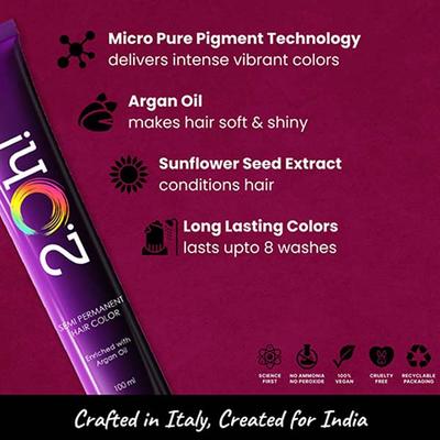 2.Oh! Semi Permanent Hair Color - Bordeaux 100 ml - Crème