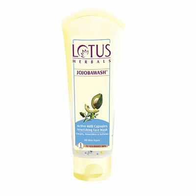 Lotus Herbals Jojobawash Active Milli Capsules Nourishing Face Wash 80 gm - Face Wash & Cleansers