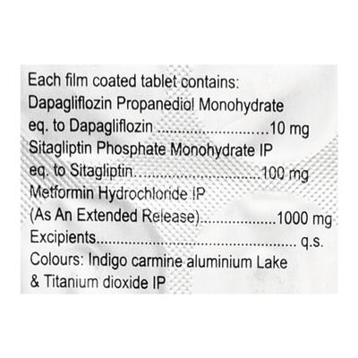 GLUXIT TRIO 10/100/1000 Tablet 15's - Diabetes-Ant