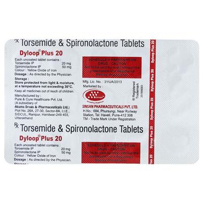 DYLOOP PLUS 20 Tablet 15's - Hypertension-Diu