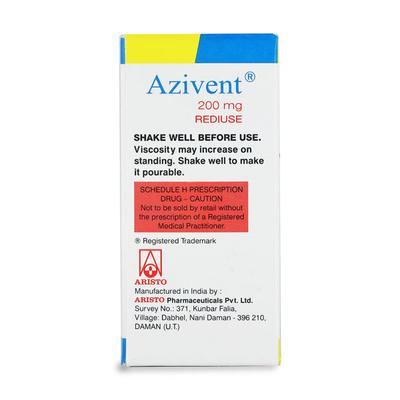 Azivent 200mg Suspension 15ml - Bacterial Infections-Mac