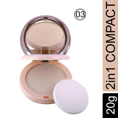 Fashion Colour Nude Makeover 2 In 1 Face Powder, Shade 03 20 gm - Compact Powder