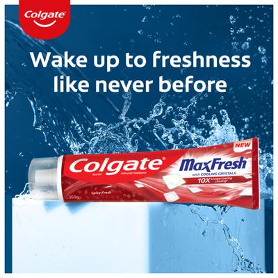 Colgate Max Fresh with Cooling Crystals Red Gel Toothpaste - Spicy Fresh 150 gm - Toothpaste