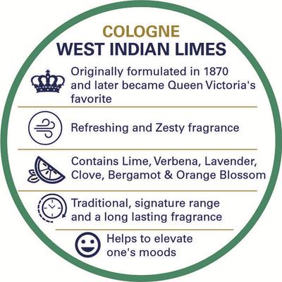 Truefitt and Hill West Indian Limes Cologne Perfume Essential Fragrance Collection For Men 100 ml - Men Perfumes (Edt/Edp)