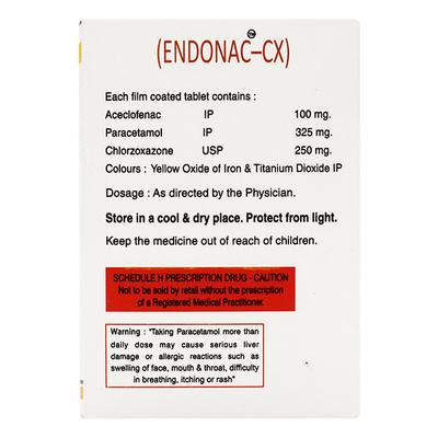 ENDONAC CX Tablet 10's - Pain relief-Ano