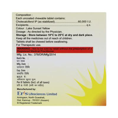 TAYO 60K ORANGE FLAVOUR Tablet 8's - Supplements-Vit