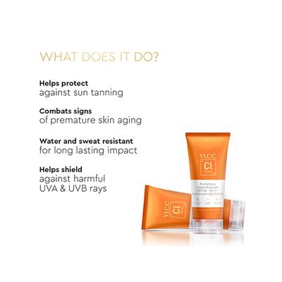 VLCC Clinic Water Resistant SPF 60 PA+++ Sunscreen Gel Creme 100 gm - Face Sunscreen