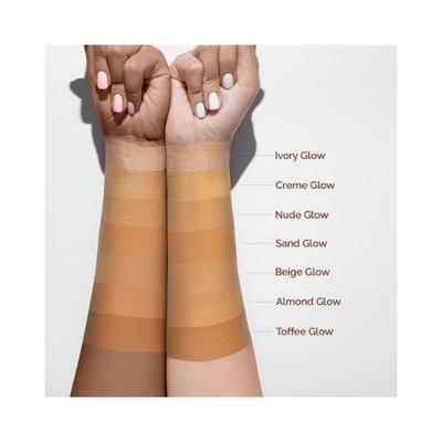 Mamaearth Glow Serum Foundation with Vitamin C & Turmeric for 12Hour Long Stay 03 Nude Glow 30 ml - Foundation