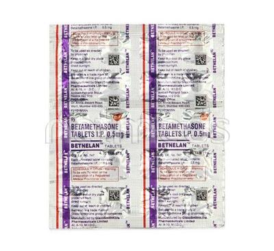 Betnelan 0.5mg Tablet 20'S - Asthma/COPD-Ast
