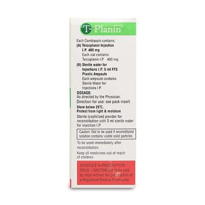 T Planin 400mg Injection 1's - Bacterial Infections-OAB