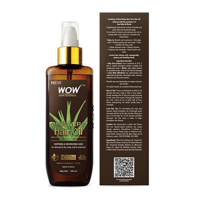 WOW Skin Science Aloe Vera Hair Oil 150 ml - Hair Oils