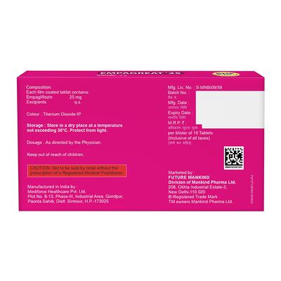 EMPAGREAT 25 Tablet 10's - Diabetes-Ant