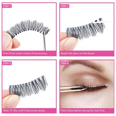Bronson Professional 3d effect False eyelashes 230 1's - Eyelashes