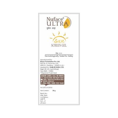Dabur Nuface Ultra Sunscreengel 50 gm - Face Sunscreen