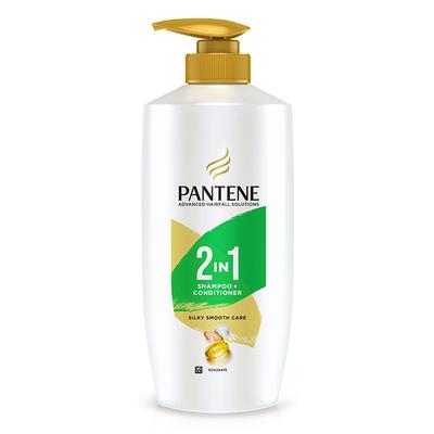 Pantene Advanced Hairfall Solution 2in1 Anti-Hairfall Silky Smooth Shampoo & Conditioner 650 gm - Shampoos