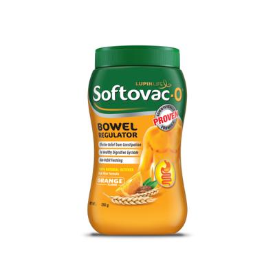 Softovac O Bowel Regulator Powder - Orange Flavour 250 g - Digestive Health