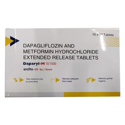 DAPARYL M 10/1000 Tablet 10's - Diabetes-Ant
