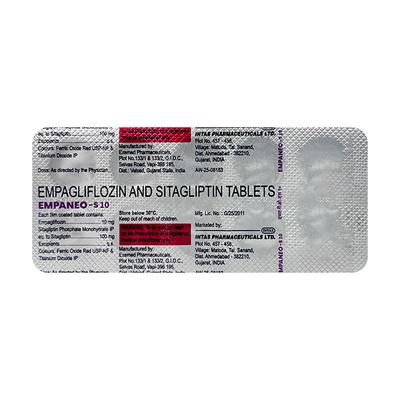 EMPANEO S 10 Tablet 10's - Diabetes-Ant