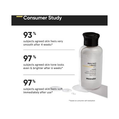 Minimalist Alpha Lipoic + Glycolic 7% skin cleanser with Vit B5 for brightening & Smoothens 100 ml - Face Washes