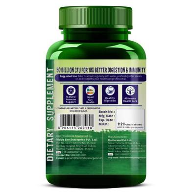 Vlado's Himalayan Organics Probiotics 50 Billion CFU with Prebiotics Veg Capsules 60's - Digestive Health