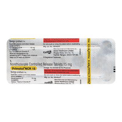 PRIMOLUT NCR 15 Tablet 5's - Hormonal Therapy-Oes