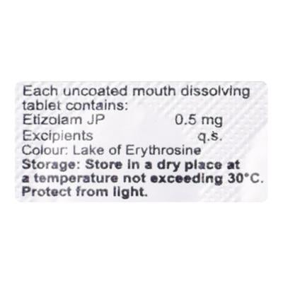 Solopose MD 0.5mg Tablet 10'S - Anxiety-Anx