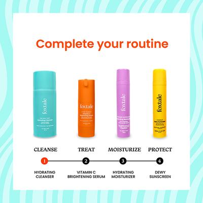 Foxtale The Daily Duet Gentle Cleanser Hydrating Cleanser, Restores Moisture 100 ml - Scrubs & Exfoliants