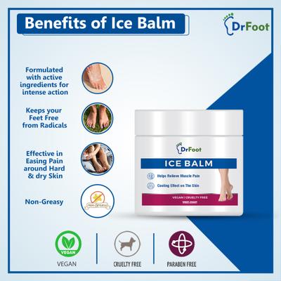 Dr Foot Ice Balm - Cold 100 gm - Foot Creams & Lotions