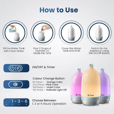 Dr Trust USA Home Spa Aroma Diffuser and Humidifier (903) 1's - Health Monitors And Equipment
