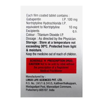 GABAGESIC NT 100 Tablet 15's - Neuropathic Pain-Dru