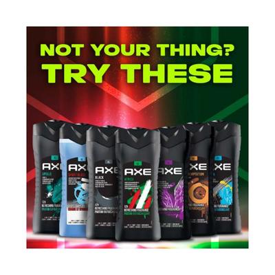 Axe Africa 3 In 1 Body Face & Hair Wash for Men Long-Lasting Fragrance 400 ml - Shower Gels & Body Wash