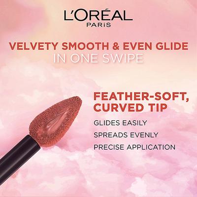 L'Oreal Paris Chiffon Signature Liquid Lipstick, 222 Impassion 7 ml - Liquid Lipsticks