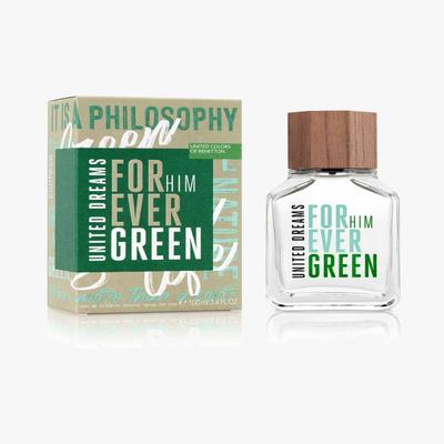 United Colors of Benetton United Dreams Forever Green for Him Eau De Toilette 100 ml - Men Perfumes (Edt/Edp)