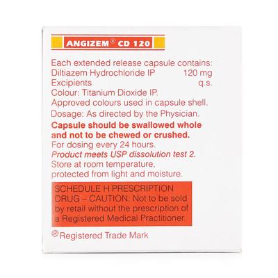 Angizem CD 120mg Capsule 10'S - Angina