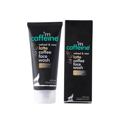mCaffeine Milky Brew Coffee Face Wash 24hr Moisturization with Almond Milk for All Skin Types 75ml - Face Wash & Cleansers