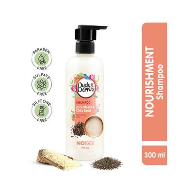 Buds & Berries Rice Water and Chia Seeds Shampoos 300 ml - Shampoos