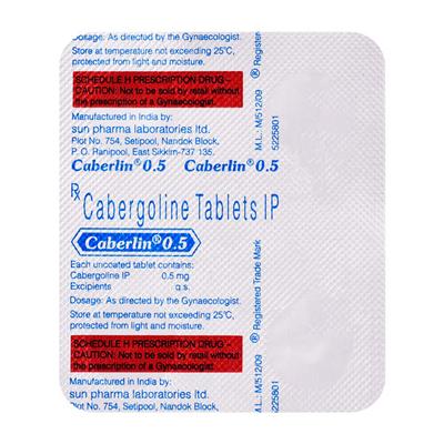 Caberlin 0.5mg Tablet 4'S - Hormonal Therapy-Oth