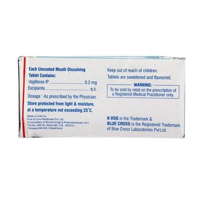 K Vog 0.2mg Tablet 15'S - Diabetes-Ant