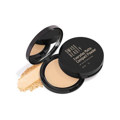 Swiss Beauty Everyday Matte Compact With SPF 10 Almond 9gm - Compact Powder