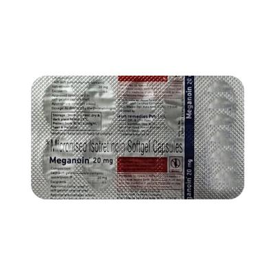 MEGANOIN 20mg Softgel 10's - Acne-Acn