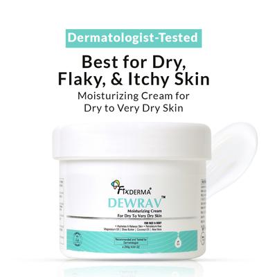 Fixderma Dewrav Moisturizing Cream for Face & Body, Deeply Hydrates, for Dry To Very Dry Skin 250 gm - Face Moisturizers