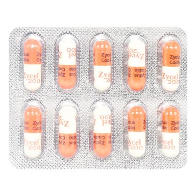 Zycel 200mg Capsule 10'S - Pain relief-Nsa