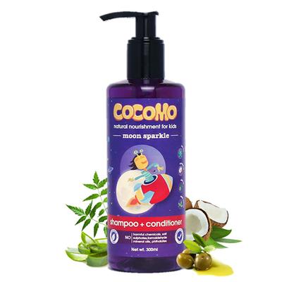 Cocomo Natural Kids Shampoo and Conditioner Floral Fragrance Soft and TangleFree Hair Moon Sparkle 300 ml - Baby Shampoo
