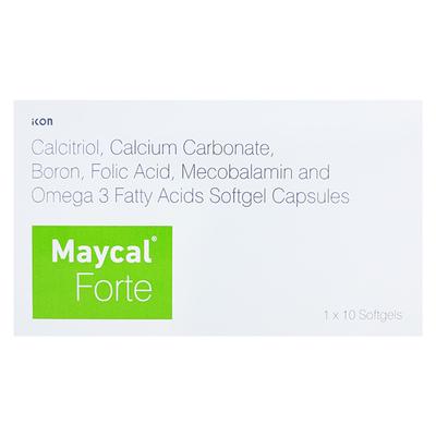 MAYCAL FORTE Softgel 10's - Supplements-Cal